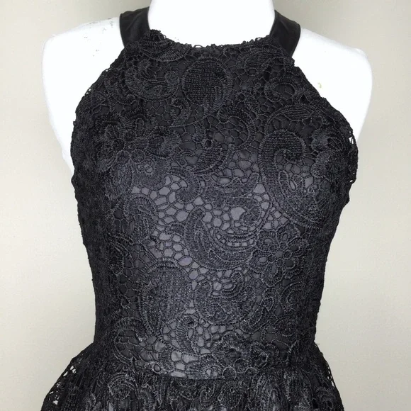 Astr Black Lace Mini Dress Size XS - Picture 3 of 7